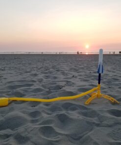 Stomp Rocket Jr Glow Rocket Launcher for Kids, 4 Rockets - Glow in The Dark Fun Backyard & Outdoor Kids Toys Gifts for Boys & Girls -Toy Soft Foam Blaster Set - Multi-Player Adjustable Launcher Stand Jr Glow 4 Rocket Pack 37 718HPrhH6tL