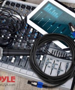 Pyle-Pro Audio Cord Connector to Male Speakon Connection 30 ft 12 Gauge Black Heavy Duty Professional Speaker Cable Wire-Delivers Sound-Pyle PPSS30, USB 16 718HhnPwcL