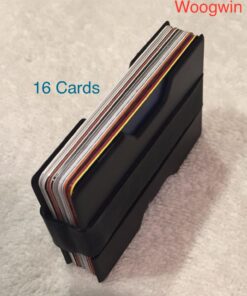 ROCO MINIMALIST Aluminum Slim Wallet RFID BLOCKING Money Clip - No.2 Black 51 718HrOIBwL