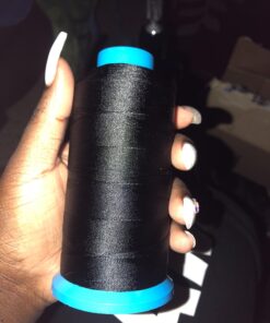 Haobase Black Bonded Nylon Sewing Thread 1500 Yard Size T70 #69 30 718I7PcSqL