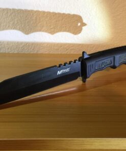 MTECH USA MT-086 Fixed Blade Hunting Knife, Black Straight Edge Blade, Black Handle, 12-1/4-Inch Overall, Black Blade 47 718IEm2zMVL