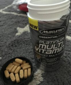 MuscleTech Platinum Multivitamin for Immune Support 18 Vitamins & Minerals Vitamins A C D E B6 B12 Daily Workout Supplements for Men 90 Ct 39 718IU8wYdGL
