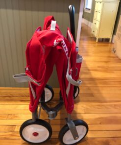 Radio Flyer 3-in-1 EZ Folding Wagon Ride On For Kids, Garden, & Cargo, Red Collapsible Wagon Base 60 718IZKmrTEL