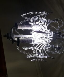 Crystal Acrylic Gems Bead Garland Strands, KinHom 16 Feet Hanging Clear 14mm Daimond Beads Chain Garlands for Manzanita Tree Centerpiece, Chandelier Bead Lamp Chain, Christmas/Wedding Party Decoration Stainless Steel 16 ft, Diameter 14 mm 37 718JVuhThAL