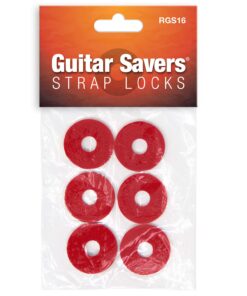 Guitar Savers Premium Strap Locks (3 Pair) - Red 3 Pair 18 718KyvNT7ML