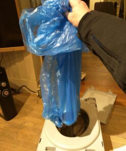 Cleanwaste GO Anywhere Portable Folding Toilet - Plus Bonus Original Wag Bag Kit - Camping, Travel, Medical, Emergency Seat Only 23 718LBLq h L