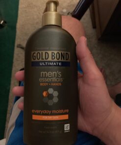 Gold Bond Men's Essentials Everyday Moisture Daily Body & Hand Lotion, 14.5 oz., With Vitamin C 18 718M0Q8E33L