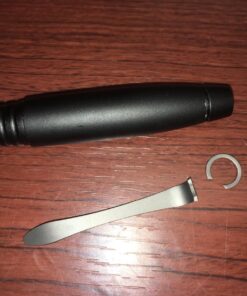 COLUMBIA RIVER KNIFE & TOOL Williams Tactical Pen: Low Profile, EDC Self Defense Survival Pen Made of Black Anodized Aluminum with Pressurized Ink Cartridge and Pocket Clip TPENWK 54 718MR sAzVL