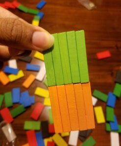 Click N' Play 300-Piece Wooden Dominoes Set for Adults&Kids | Bulk Dominos Set, Toy Train Domino, Tile&Board Games, Domino Set Game | Domino Racks, Sets, Building, Rally | Family Game, Party Favor Box 39 718MyBziRWL