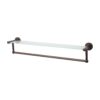 Organize It All Oil Rubbed Glass Shelf with Towel Bar, Bronze 3 718MznjfbrL