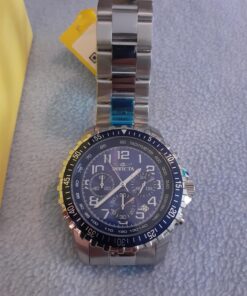 Invicta Men's Specialty Quartz Watch with Stainless Steel Band 45mm Blue 45 718NQ6wKO0L