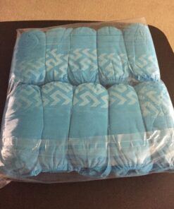 Cleaing Disposable Boot & Shoe Covers Non Slip 100 Pack (50 pairs) for Indoors Fit Shoe Sizes Women's 7 to Men's 12 Large / 50 Pairs 35 718No89OQcL