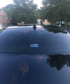 Sassy Stickers Subdued US Flag Reflective Decal with Thin Blue Line 4"x2.5" 19 718Nr5FI7cL