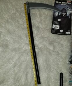 Kangaroo Grim Reaper Scythe Weapon – Prop for Halloween Parties – 40-inch Long Sickle for Kids and Adults – Costume Accessory – Plastic Prop 44 718O1 2q00L