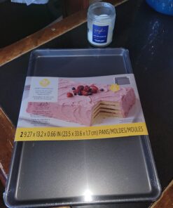 Wilton Easy Layers Sheet Cake Pan, 2-Piece Set, Rectangle Steel Sheet Pan 41 718OvRrIlbL