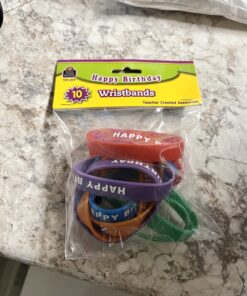Teacher Created Resources Happy Birthday Wristbands, Pack of 10 5 718PPiPV8wL