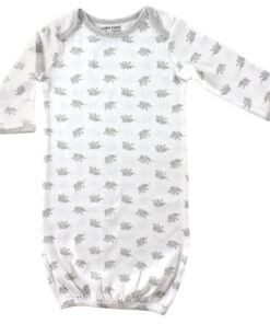 Luvable Friends Baby Girls' Cotton Gowns 0-6 Months Elephant 11 718PX1iDibS