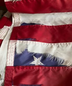 American Flags for Outside 3x5 - USA Flag Co. American Flag 3x5 Heavy Duty Outdoor Made in USA with Embroidered Stars and Sewn Stripes, This US Flag is an American Made Flag 3 by 5 Foot 38 718Q3ZvGvPL