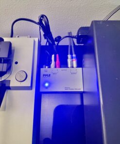 Pyle Phono Turntable Preamp - Mini Electronic Audio Stereo Phonograph Preamplifier with RCA Input, RCA Output & Low Noise Operation Powered by 12 Volt DC Adapter (PP444),Gray Basic model 34 718QPMIQEFL 1