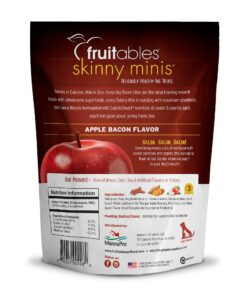 Fruitables Skinny Mini Dog Treats – Healthy Treats for Dogs – Low Calorie Training Treats – Free of Wheat, Corn and Soy – Apple Bacon – 5 Ounces 5 Ounce (Pack of 1) 21 718QVjWx xS