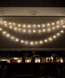 RaThun Globe String Lights 49 Feet 100 led,8 Modes Fairy Plug in Indoor String Lights for Bedroom,Classroom,Outdoor, Patio,Garden,Party,Wedding-Warm White 49.2ft string lights plug in 36 718RECjf6kL