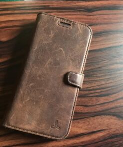 Snakehive iPhone XR Vintage Wallet || Genuine Leather Wallet Phone Case || Real Leather with Viewing Stand & 3 Card Holder || Flip Folio Cover with Card Slot (Brown) Apple iPhone XR Brown 33 718RbrC4lkL 4