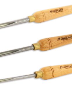 Hurricane Turning Tools, HSS, 3 Piece Bowl Gouge Set (1/4", 3/8" and 1/2" Flute), Standard Series Woodturning Tools 15 718S83QeggL