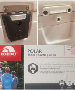 Igloo Hybrid Stainless and Plastic Latch (3.38 L x 0.57 W x 0.57 D Inches) - Black/Silver Black, Stainless Steel 73 718T4EdbDyL