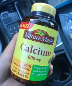 Nature Made Calcium 600 mg with Vitamin D3, Dietary Supplement for Bone Support, 220 Tablets Unflavored 220 Count (Pack of 1) 41 718TizEmmGL