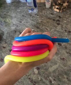BUNMO Super Sensory Stretchy Strings 6pk | Calming & Textured Monkey Stretch Noodles | Sensory Toys for Autistic Children | Stress Relief & Anxiety Toys for Kids | Hours of Fun for Kids (Smooth) 6pk Smooth 37 718TjZSgN3L