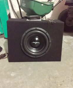 Single Car Truck Wedge Black Subwoofer Box Sealed Enclosure for 8-Inch Woofer 8F 10 718UbANJnpL