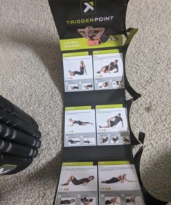 TriggerPoint Grid Patented Multi-Density Foam Massage Roller (Back, Body, Legs) for Exercise, Deep Tissue and Muscle Recovery - Relieves Muscle Pain & Tightness, Improves Mobility & Circulation (13") Black Original (13-Inch) 36 718V7JYCcKL