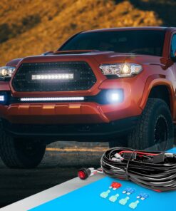 Nilight - NI -WA 06 LED Light Bar Wiring Harness Kit - 2 Leads 12V On Off Switch Power Relay Blade Fuse for Off Road Lights Work Light, 2 Years Warranty,Black 16AWG Wiring Harness Kit - 2 Leads 33 718VMkbv7L
