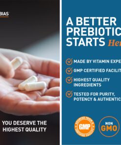 Dr. Tobias Prebiotics, Supports Digestion & Gut Health, Feed Good Probiotic Bacteria, Boost Gut Immune Function, Vegan & Non-GMO Gut Health Supplements for Men and Women, 30 Capsules, 30 Servings 30 Count (Pack of 1) 25 718VrZBsH9L 2