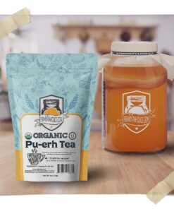 Fermentaholics USDA Certified Organic Loose-Leaf Pu-Erh Tea - Perfect For Homebrewing Kombucha, Hot Tea, And Iced Tea - OU Kosher Certified – Premium Taste, Aroma, And Flavor 11 718WV7YMgFL