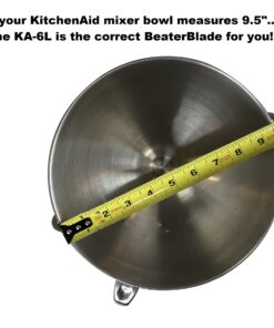 New Metro Design KA-6L Plastic Beater Blade works w/ most KitchenAid 6 Qt Bowl-Lift Stand Mixers, Grey Works w/ most KitchenAid 6 Qt Bowl-Lift Mixers 9 718XF8mKyML