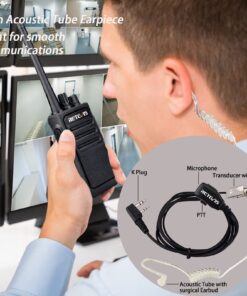 Retevis RT17 Walkie Talkies Long Range, Durable Two Way Radio Rechargeable with USB Charger Base, Portable 2 Way Radios with Earpieces Mic, for Adults School Security Warehouse Construction(6 Pack) 14 718YSEzay9L