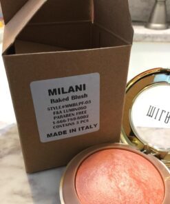 Milani Baked Blush - Luminoso (0.12 Ounce) Cruelty-Free Powder Blush - Shape, Contour & Highlight Face for a Shimmery or Matte Finish 0.12 Ounce (Pack of 1) 48 718YkLH1EuL