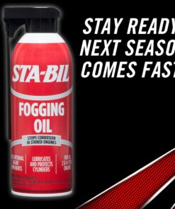 STA-BIL (22001) Fogging Oil - Stops Corrosion In Stored Engines - Lubricates And Protects Cylinders - Coats Internal Engine Components - For All 2 and 4 Cycle Engines, 12 oz. 12 av. oz. 20 718YlouYhS