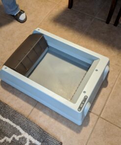 PetSafe Official ScoopFree Complete Reusable Tray - Includes 4.3 lb of Premium Blue Crystal Litter - Compatible with All ScoopFree Complete Automatic Self Cleaning Litter Box System 34 718ZNdJHj0L