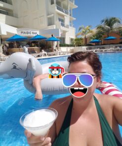 Aqua Original 4-in-1 Monterey Hammock Pool Float & Water Hammock – Multi-Purpose, Inflatable Pool Floats for Adults – Patented Thick, Non-Stick PVC Material Burgundy – Hammock 25 718ZsMnLN5L