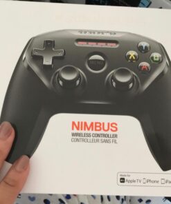 SteelSeries Nimbus Bluetooth Mobile Gaming Controller - Iphone, iPad, Apple TV - 40+ Hour Battery Life - Mfi Certified - Supports Fortnite Mobile Nimbus - iOS 45 718Zu01HtCL