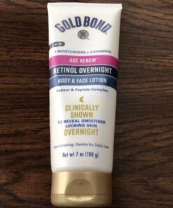 Gold Bond Age Renew Retinol Overnight Body & Face Lotion, With Retinol & Peptide Complex, 7 oz. 7 Fl Oz (Pack of 1) 41 718aqRGsP5L