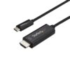 StarTech.com 6ft (2m) USB C to HDMI Cable - 4K 60Hz USB Type C to HDMI 2.0 Video Adapter Cable - Thunderbolt 3 Compatible - Laptop to HDMI Monitor/Display - DP 1.2 Alt Mode HBR2 - Black (CDP2HD2MBNL) 6 ft / 2 m 19 718cRAyJ6jL