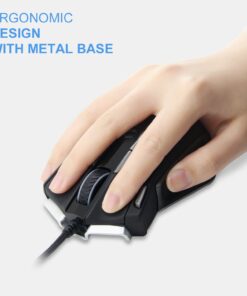 Burxoe Mouse Mice Z-7900 4000 DPI Metal Base MMO/FPS High Precision Optical Gaming Mouse 36 718ckPECaEL