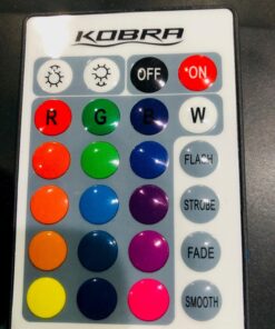 Kobra LED Color Changing Light Bulb with Remote Control - 16 Different Color Choices Smooth, Fade, Flash or Strobe Mode - Smart Remote Lightbulb -RGB & Multi Colored 1 Count (Pack of 1) 43 718ckQeXb2L 1