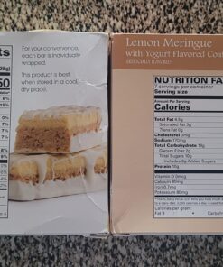WonderSlim Gourmet Protein Snack Bar, Lemon Meringue, 150 Calories,10g Protein, 0g Trans Fat (7ct) 7 Count (Pack of 1) 20 718deNtUb1L