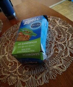 Ziploc Sandwich and Snack Bags, Storage Bags for On the Go Freshness, Grip 'n Seal Technology for Easier Grip, Open, and Close, 280 Count 29 718dl qPYL