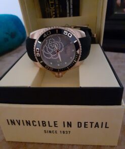 Invicta Women's 0489 Angel Collection Cubic Zirconia-Accented Watch With Black Silicone Band 42 718dp7fyfuL