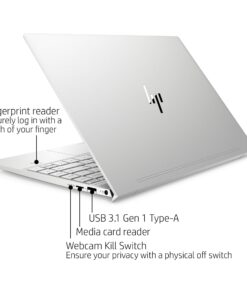 HP ENVY 13-13.99 Inches Thin Laptop w/ Fingerprint Reader, 4K Touchscreen, Intel Core i7-8565U, NVIDIA GeForce MX250 Graphics, 16GB SDRAM, 512GB SSD, Windows 10 Home (13-aq0044nr, Natural Silver) Intel Core i7 8th Gen 27 718eXy4DiwL
